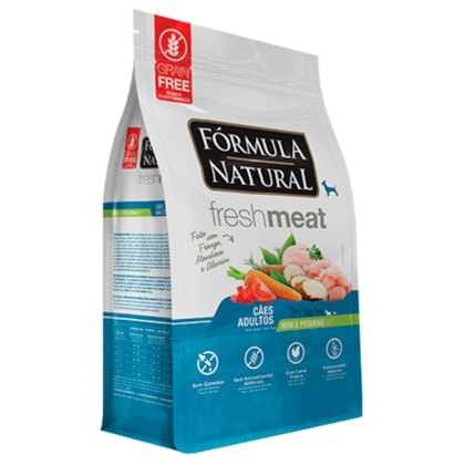 Ração Fórmula Natural Freshmeat para Cães Adultos de Porte Pequeno e mini