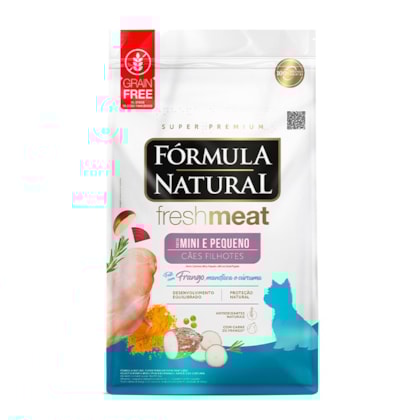 Ração Fórmula Natural Freshmeat para Cães Filhotes de Porte Pequeno e mini
