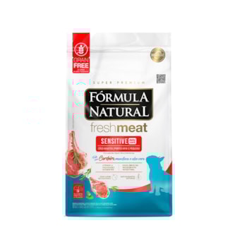 Ração Fórmula Natural Freshmeat Sensitive para Cães Adultos de Pequeno Porte Sabor Cordeiro