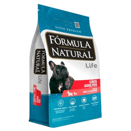 Ração Fórmula Natural Life para Cães Adultos Raças pequenas e Mini