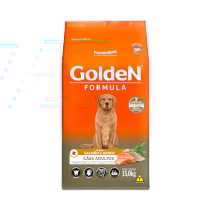 Ração Golden Fórmula para Cães Adultos Sabor Salmão e Arroz