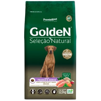 Ração Golden Seleção Natural para Cães Adultos Médio e Grande Sabor Frango com Batata Doce 12kg