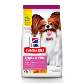 Ração Hill's Science Diet Light com Baixas Calorias Cães Adultos Pequenos e Mini Sabor Frango