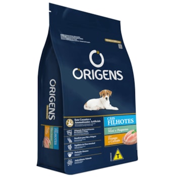 Ração Origens Premium Especial Cães Filhotes Portes Mini e Pequeno Sabor Frango e Cereais Ração Origens Premium Especial Cães Filhotes Portes Mini e Pequeno Sabor Frango e Cereais