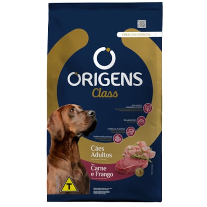 Ração Origens Premium Especial Class Cães Adultos Sabor Carne e Frango