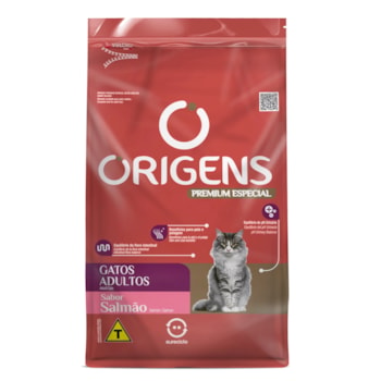 Ração Origens Premium Especial Gatos Adultos Sabor Salmão