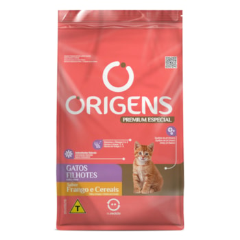 Ração Origens Premium Especial Gatos Filhotes Sabor Frango e Cereais