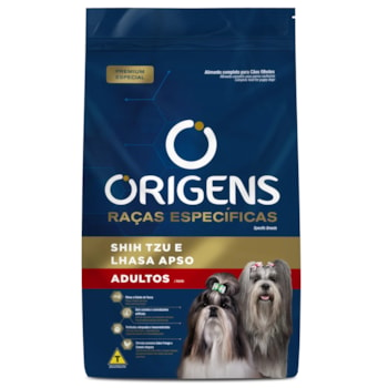 Ração Origens Premium Especial Raças Específicas Cães Adultos Shih Tzu e Lhasa Apso