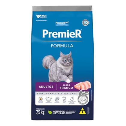 Ração Premier Formula para Gatos Adultos Sabor Frango