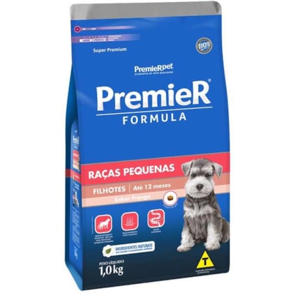 Ração Premier Fórmula Raças Pequenas Cães Filhotes Sabor Frango