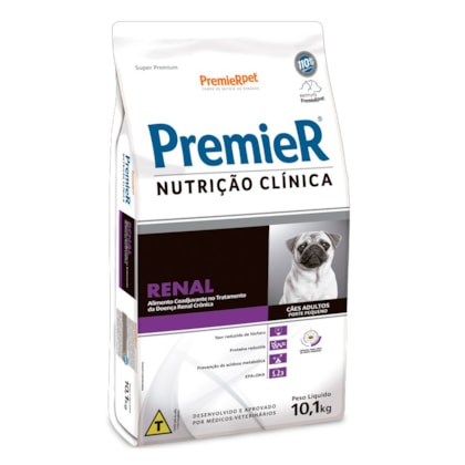 Ração Premier Nutrição Clínica Renal para Cães Adultos de Porte Pequeno