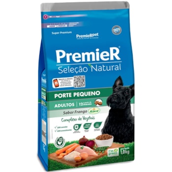 Ração Premier Seleção Natural para Cães Adultos Raças Pequenas Sabor Frango