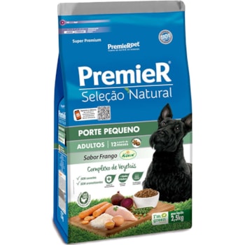 Ração Premier Seleção Natural para Cães Adultos Raças Pequenas Sabor Frango
