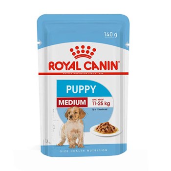 Ração Royal Canin Medium Sachê Puppy Wet para Cães Filhotes Raças Médias