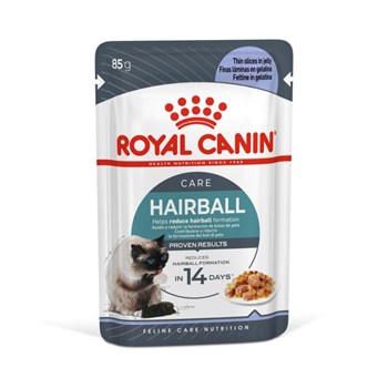 Ração Royal Canin Sachê Feline Hairball Care Jelly Eliminação de Pelos Ingeridos para Gatos