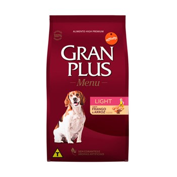 Ração Seca GranPlus Adulto Light Frango e Cereais para Cães Adultos