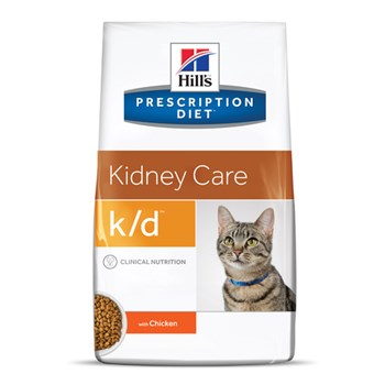Ração Seca Hill's Prescription Diet K/D Cuidado Renal para Gatos Adultos com Doença Renal
