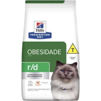 Ração Seca Hill's Prescription Diet R/D Redução de Peso para Gatos Adultos Obesos 1,81kg Ração Seca Hill's Prescription Diet R/D Redução de Peso para Gatos Adultos Obesos 1,81kg