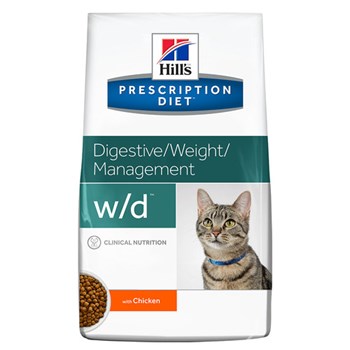 Ração Seca Hill's Prescription Diet W/D Controle do Peso e Glicêmico para Gatos Adultos Diabéticos 1,81kg