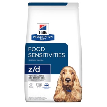 Ração Seca Hill's Prescription Diet Z/D Alergias Alimentares e da Pele para Cães Adultos com Alergias e Problemas de Pele 3,63kg