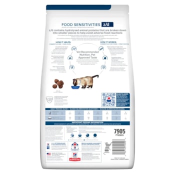 Ração Seca Hill's Prescription Diet Z/D para Gatos Adultos com Alergias e Problemas de Pele