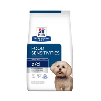 Ração Seca Hill's Prescription Diet Z/D Pedaços Pequenos para Alergias Alimentares e da Pele para Cães Adultos com Alergias e Problemas de Pele 3,17kg