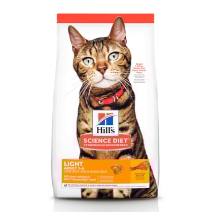 Ração Seca Hill's Science Diet Light para Gatos Adultos