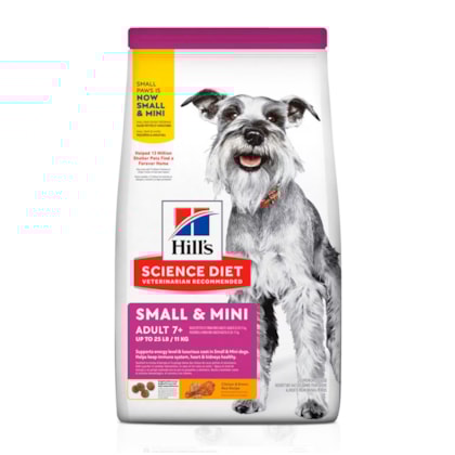 Ração Seca Hill's Science Diet para Cães Adultos 7+ de Raças Minis e Pequenas