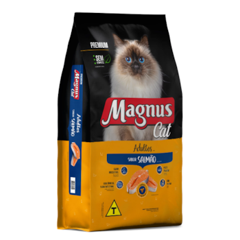 Ração Seca Magnus Cat Premium Gatos Adultos Sabor Salmão 1kg
