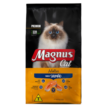 Ração Seca Magnus Cat Premium Gatos Adultos Sabor Salmão 1kg