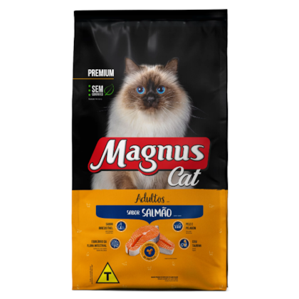 Ração Seca Magnus Cat Premium Gatos Adultos Sabor Salmão 1kg