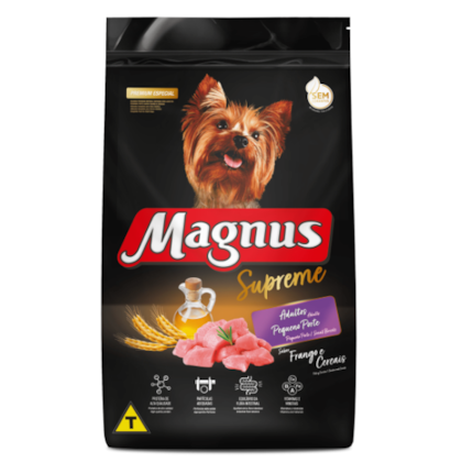 Ração Seca Magnus Premium Especial Supreme Cães Adultos Pequeno Porte Sabor Frango e Cereais 1kg
