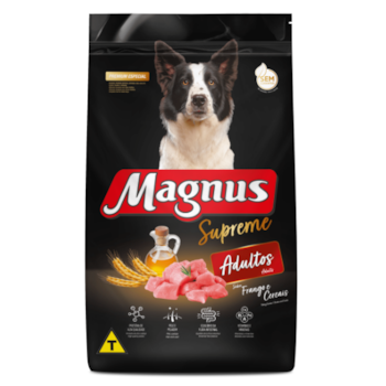 Ração Seca Magnus Premium Especial Supreme Cães Adultos Sabor Frango e Cereais 1kg