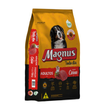 Ração Seca Magnus Premium Todo Dia Cães Adultos Sabor Carne 15kg