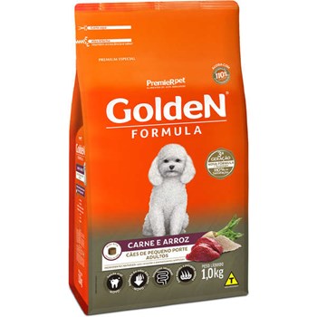 Ração Seca Premier Pet Golden Formula para Cães de Raças Pequenas Sabor Carne e Arroz