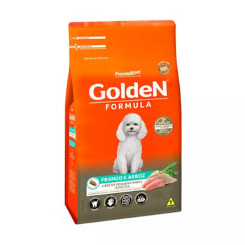 Ração Seca Premier Pet Golden Formula para Cães de Raças Pequenas Sabor Frango e Arroz