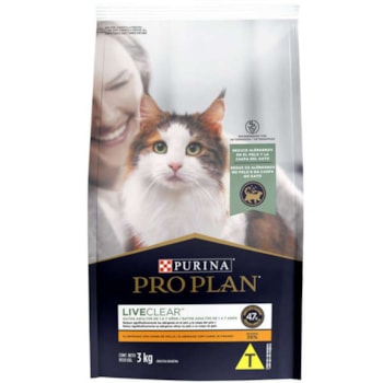 Ração Seca Pro Plan Live Clear Frango para Gatos Adultos