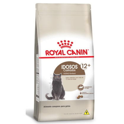 Ração Seca Royal Canin Castrados 12+ para Gatos Adultos Castrados Acima de 12 anos