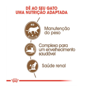 Ração Seca Royal Canin Castrados 12+ para Gatos Adultos Castrados Acima de 12 anos