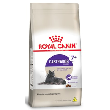 Ração Seca Royal Canin Castrados 7+ para Gatos Adultos Castrados Acima de 7 anos