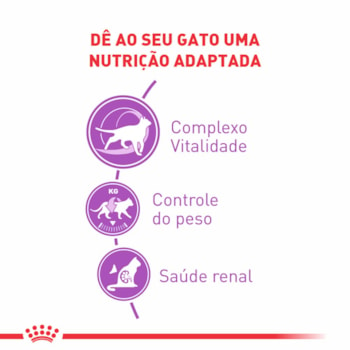 Ração Seca Royal Canin Castrados 7+ para Gatos Adultos Castrados Acima de 7 anos