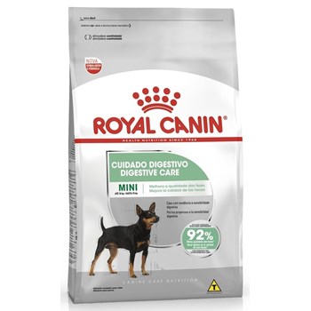 Ração Seca Royal Canin Cuidado Digestivo para Cães Adultos de Porte Mini a partir de 10 meses de idade