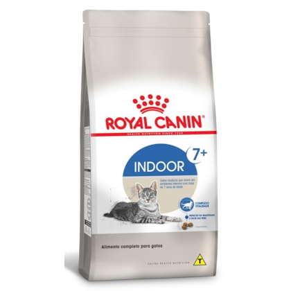 Ração Seca Royal Canin Indoor 7 + para Gatos Adultos Acima de 7 anos