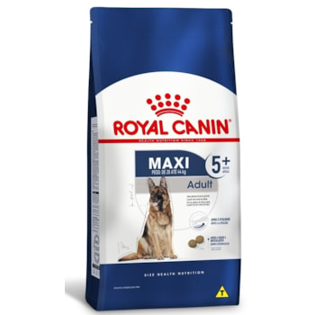 Ração Seca Royal Canin Maxi Adult 5+ para Cães Adultos de Porte Grande com 5 Anos ou mais