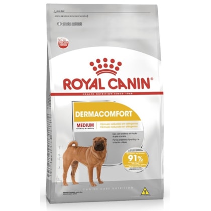 Ração Seca Royal Canin Medium Dermacomfort para Cães de Porte Médio Adultos e Idosos