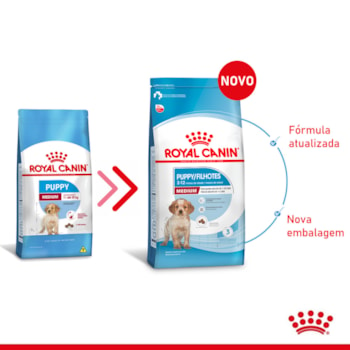 Ração Seca Royal Canin Medium Puppy para Cães Filhotes de Porte Médio