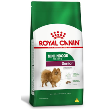 Ração Seca Royal Canin Mini Indoor Senior para Cães Idosos de Porte Pequeno com 8 Anos ou mais