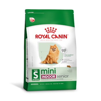 Ração Seca Royal Canin Mini Indoor Senior para Cães Idosos de Porte Pequeno com 8 Anos ou mais
