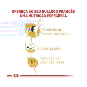 Ração Seca Royal Canin para Cães Adultos da Raça Bulldog Francês