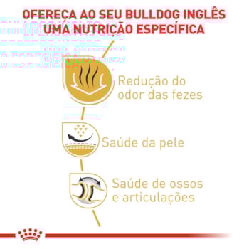 Ração Seca Royal Canin para Cães Adultos da Raça Bulldog Inglês Ração Seca Royal Canin para Cães Adultos da Raça Bulldog Inglês